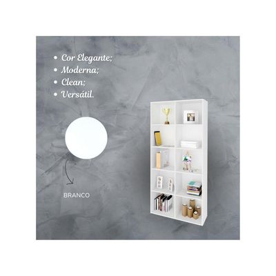 Estante Organizadora Clean 1,87m Branco