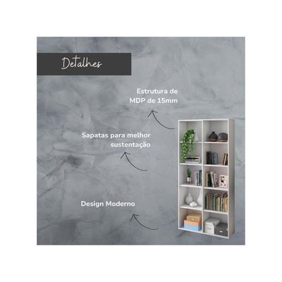 Estante Organizadora Clean 1,87m Branco