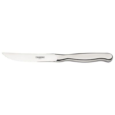Faca Para Churrasco Tramontina Classic Jumbo Lâmina Em Aço Inox Com Fio Serrilhado Tramontina