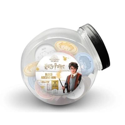 Bloco Adesivo Mini Harry Potter 50 Folhas Leoarte Cinza