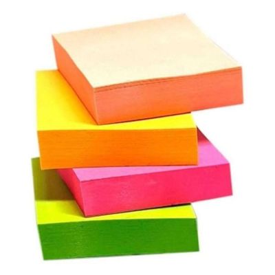 Bloco Adesivo Neon 38x51mm 4 Cores Brw