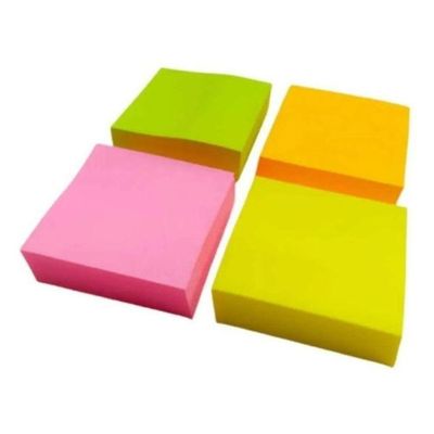 Bloco Adesivo Neon 38x51mm 4 Cores Brw