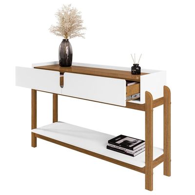 Aparador 2 Gavetas 50524 130cm Branco Cedro Dcasa Branco Cedro