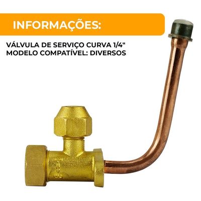 Válvula Serviço Curva 1-4 Split 2 Vias Elgin Arc171095061901