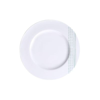 Prato Sobremesa Tramontina Monocroma Em Porcelana Decorada 21 Cm