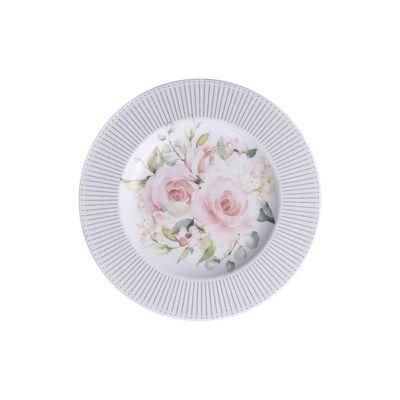 Prato Sobremesa Tramontina Ornatta Em Porcelana Decorada 21 Cm