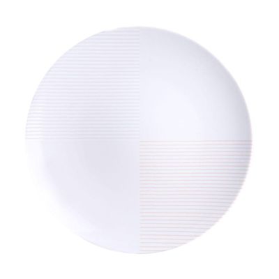 Prato Sobremesa Tramontina Grid Em Porcelana Decorada 21 Cm