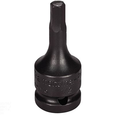 Soquete Impacto Hexagonal Allen Molibdênio 8mm Encaixe 1/2'' - Ponta Corpo Aço Cromo Tramontina