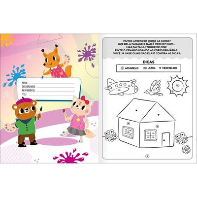 Cartilha De Atividades Cores Aprender E Brincar 16 Folhas Tilibra