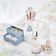 Conjunto Organizador Multi Uso De 2 Gavetas E De Mesa Azul