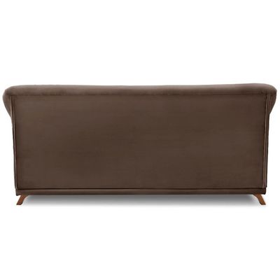 Sofa 3 Lugares Retro Polo 200cm Com Almofada Veludo 2231 Ezz 2231