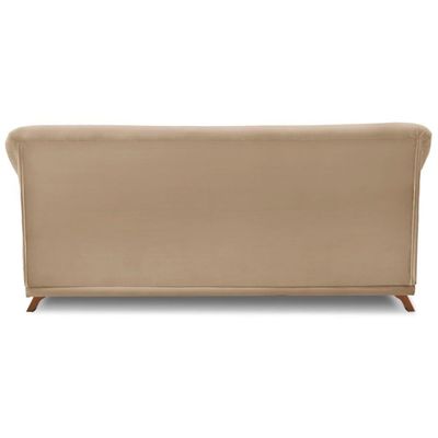 Sofa 3 Lugares Retro Polo 200cm Com Almofada Suede 1101 Ezz 1101