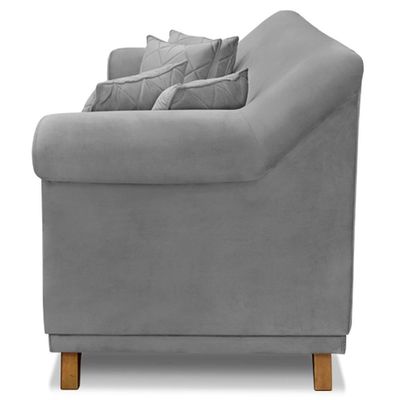 Sofa 2 Lugares Retro Polo 180cm Com Almofada Veludo 2938 Ezz 2938
