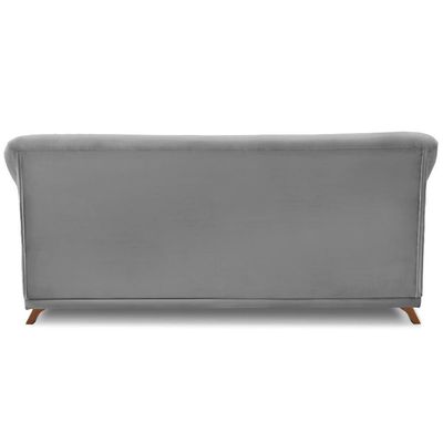 Sofa 2 Lugares Retro Polo 180cm Com Almofada Veludo 2938 Ezz 2938
