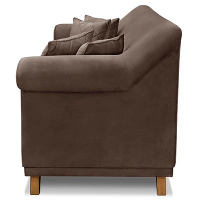 Sofa 2 Lugares Retro Polo 180cm Com Almofada Veludo 2231 Ezz 2231