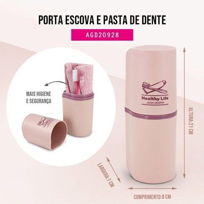 Porta Escova E Pasta De Dente Concept Azul