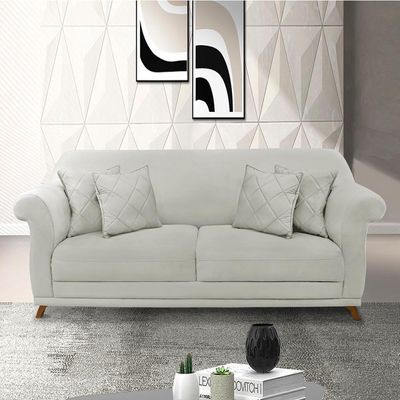 Sofa 2 Lugares Retro Polo 160cm Com Almofada Veludo 2223 Ezz 2223