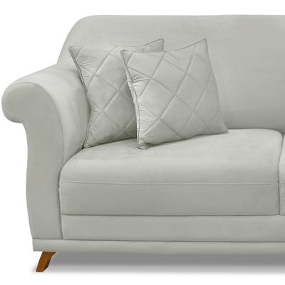 Sofa 2 Lugares Retro Polo 160cm Com Almofada Veludo 2223 Ezz 2223
