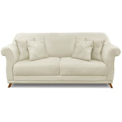 Sofa 2 Lugares Retro Polo 160cm Com Almofada Veludo 2221 Ezz 2221