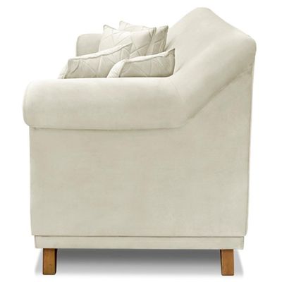 Sofa 2 Lugares Retro Polo 160cm Com Almofada Veludo 2221 Ezz 2221