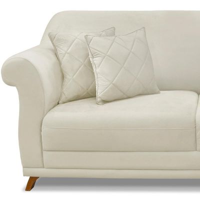 Sofa 2 Lugares Retro Polo 160cm Com Almofada Veludo 2221 Ezz 2221