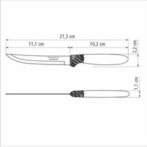 Faca Churrasco Inox 5" Ipanema Vermelho Tramontina