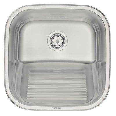 Tanque de Encaixe Tramontina Hera em Aço Inox Polido 40x40 cm