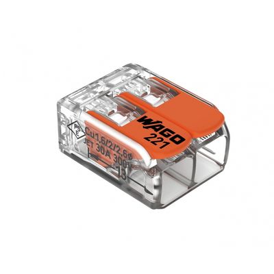 Conector Emenda Wago 2P 32A 221-412 C/6Pcs