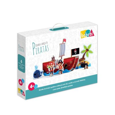 Quebra Cabeça 3D Piratas - Babebi 6006