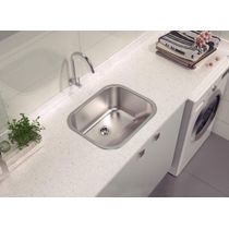 Tanque de Encaixe Tramontina Hera em Aço Inox Acetinado 50x40 cm