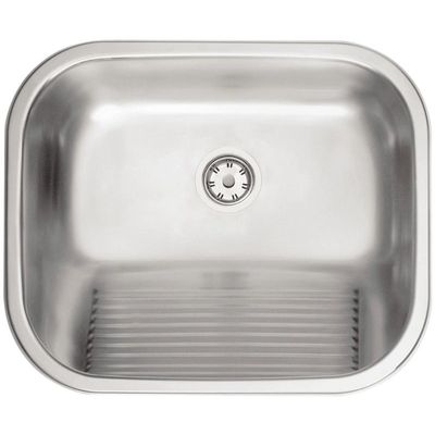 Tanque de Encaixe Tramontina Hera em Aço Inox Acetinado 50x40 cm