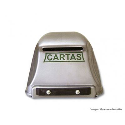 Caixa Carta Plast Grade Prata