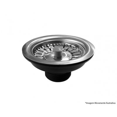 Valvula Pia Americ Higiban Aco Inox 4.1/2 303541 Blister