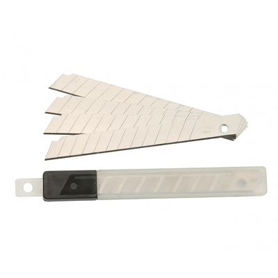 Lamina Estilete 09Mm 10Pcs Brasfort Blister c/10pcs