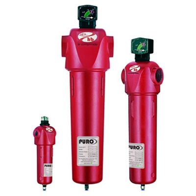 Filtro Coalescente HB A2-0058G Puro 3/4 127 Pcm Pos Dreno Automático Copo Alumínio Indicador de Saturação DPG