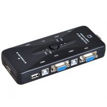 Chaveador Kvm Vga Usb 4 Portas