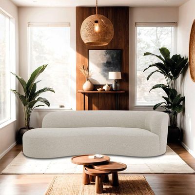 Divã Recamier Orgânico Tokyo 160cm Lado Esquerdo Linho Cinza