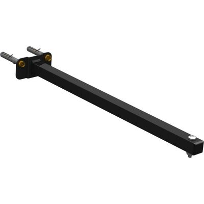 08 Suportes Refletor Base Reta Braço 40 Cm 8 Cjts - Preto