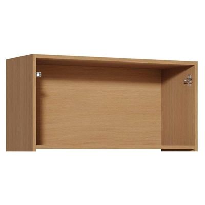 Armário Aéreo p/ Cozinha Simone Mendes c/ 1 Porta Basculante 80cm Carvalho/Cinza - Nesher