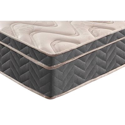 Conjunto Box Casal: Colchão Anatômico Paropas D45 Confort Mega Firme + Base CRC Suede Gray (138x188)