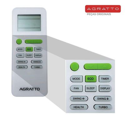 Controle Remoto 30.000 Btus Agratto Eco Ecs30 Original