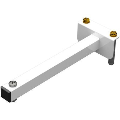 Suporte Refletor Fachada Banner Braço 20 Cm - Branco