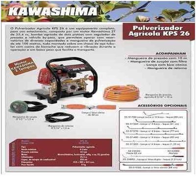 Kit Bomba Pulverizadora Motor Estacionário Gasolina 25,4cc