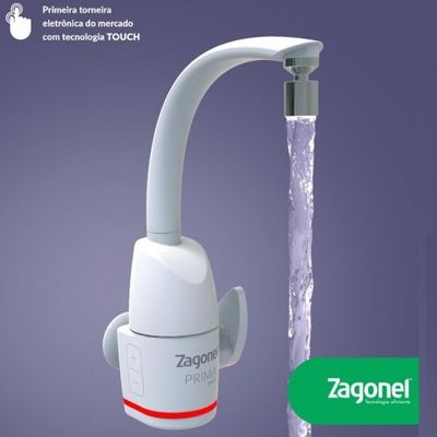 Torneira Elétrica Para Cozinha Prima Touch Zagonel - Branco Voltagem:127v 127v