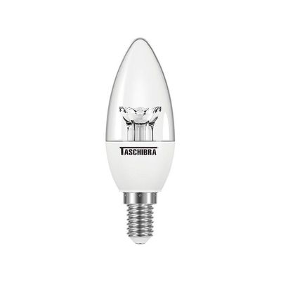 Lâmpada Led Vela Clara Tvl 3w Taschibra E14/e27 Bivolt 2700k Luz Quente