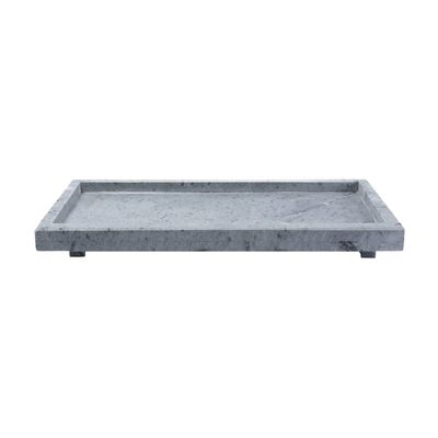 Tábua Gourmet Borda e Pé Para Servir Pedra Sabão P 30x10cm