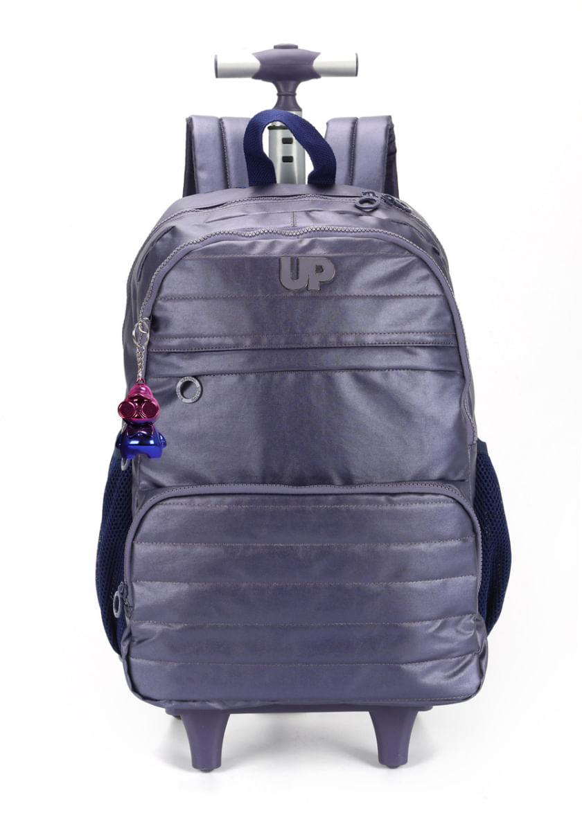 Kit Mochila Juvenil Estojo e Lancheira Azul Luxcel - Up4You