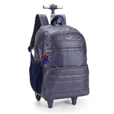 Kit Mochila Juvenil Estojo e Lancheira Azul Luxcel - Up4You