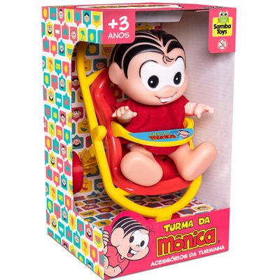Boneca em Vinil Mônica Mini Carrinho de Passeio 1109 - Samba toys
