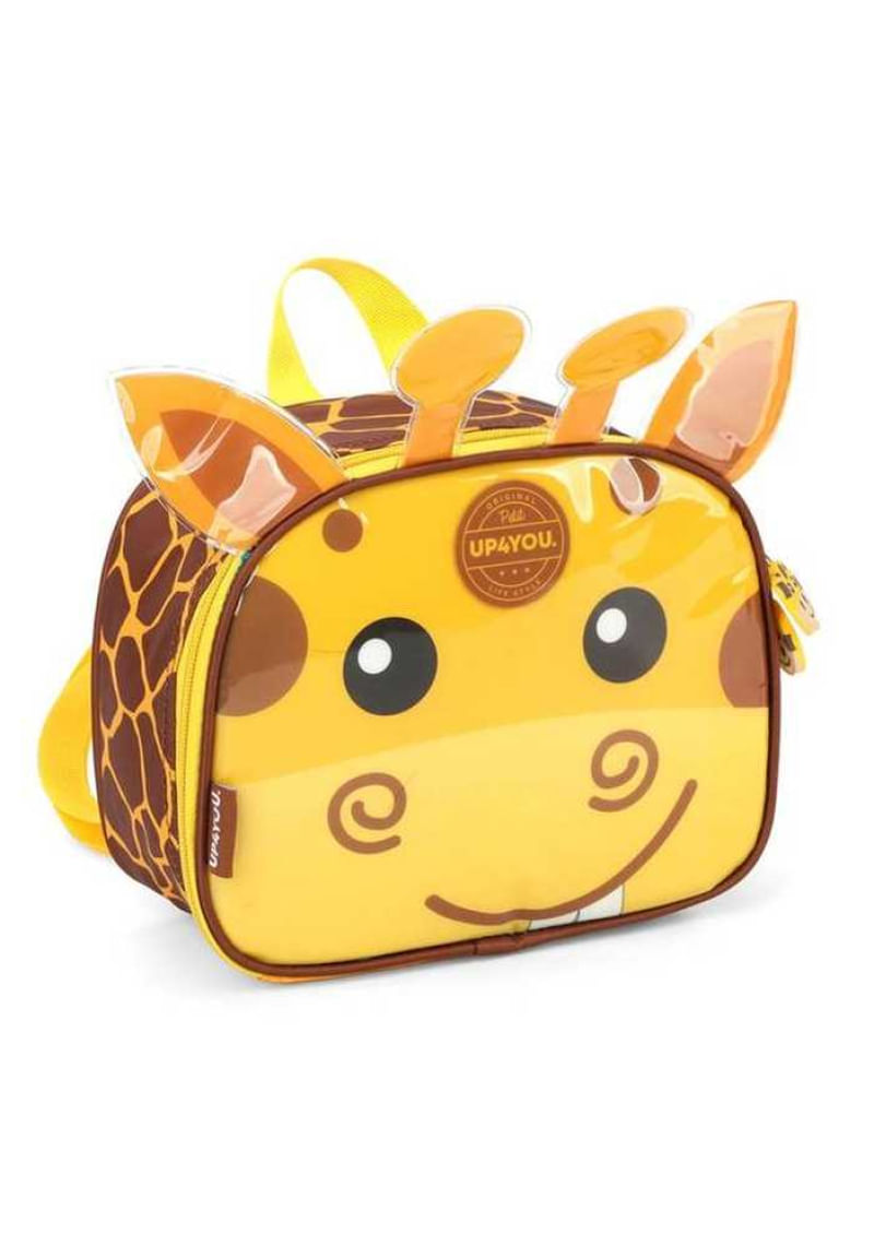 Kit Mochila de Rodinha e Lancheira de Girafas Up4you 39942